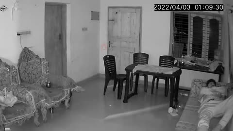 Ghost CCTV footage that disturbs anyone from sleeping inside the house