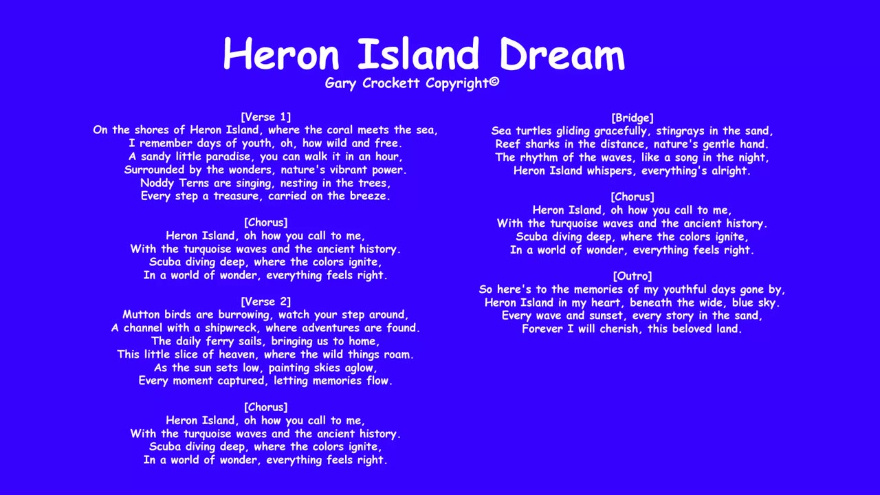 Heron Island Dream