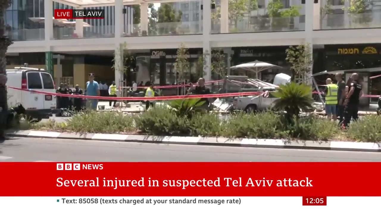 Tel Aviv attack: Five injured in suspected car ramming – BBC News