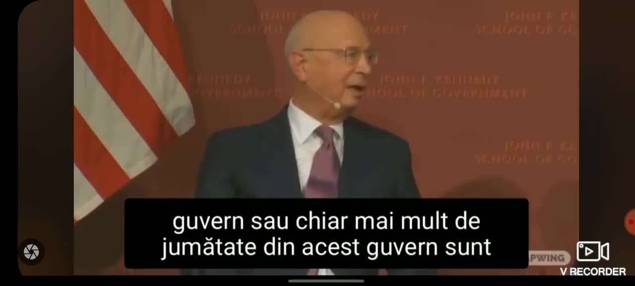 Klaus Schwab lăudîndu-se cum a infiltrat guverne din întreaga lume