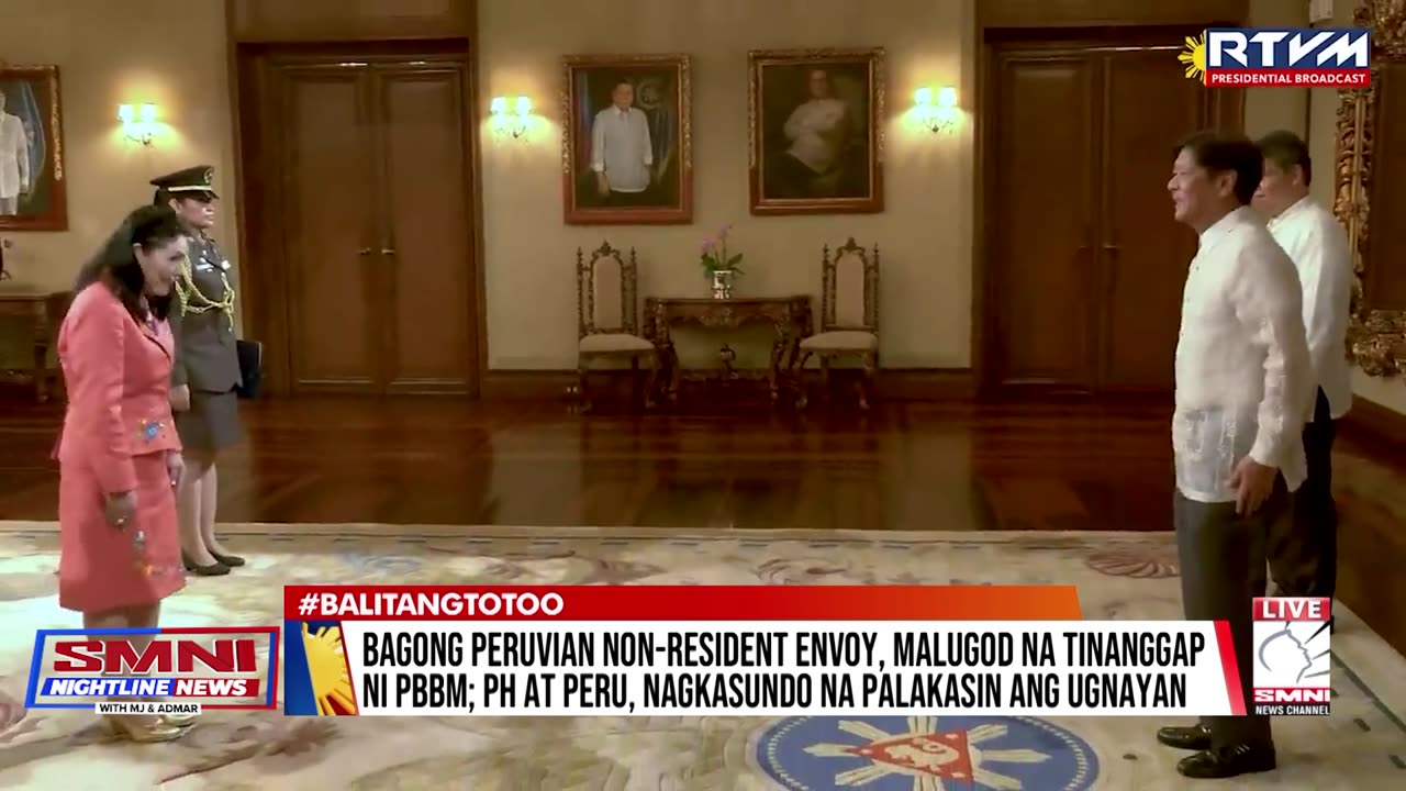 Bagong Peruvian non-resident envoy, malugod na tinanggap ni PBBM