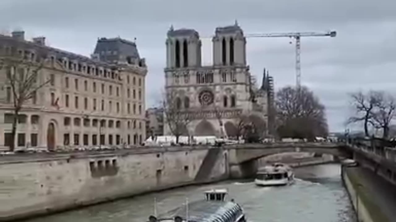 Paris is a beautiful view of the river and a light ride