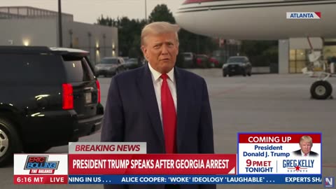 VIDEO: President Trump Speaks to Reporters After Georgia Arrest