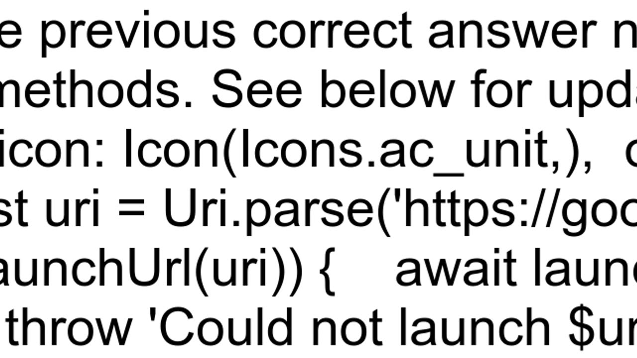 How to create hyperlink icon in flutter