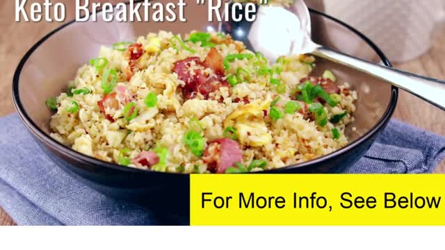 Simple Keto Breakfast with Eggs 😃 Keto Breakfast Rice😃 Short 1 minute summary! #shorts