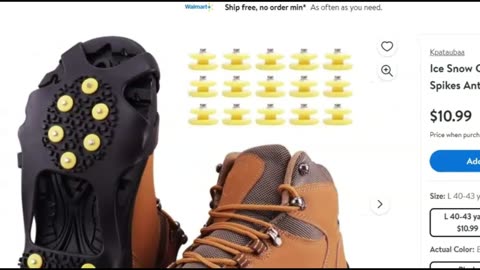 Snow And Ice Boot/Shoe Grips For Walking, Don't Be A Fair Weather Prepper