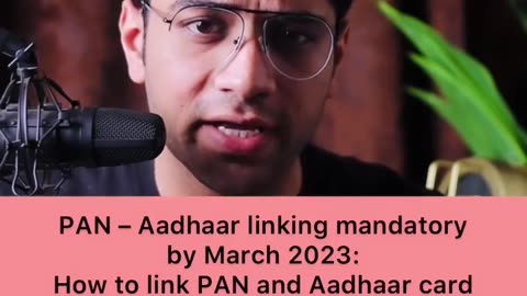 Aadhar pan link