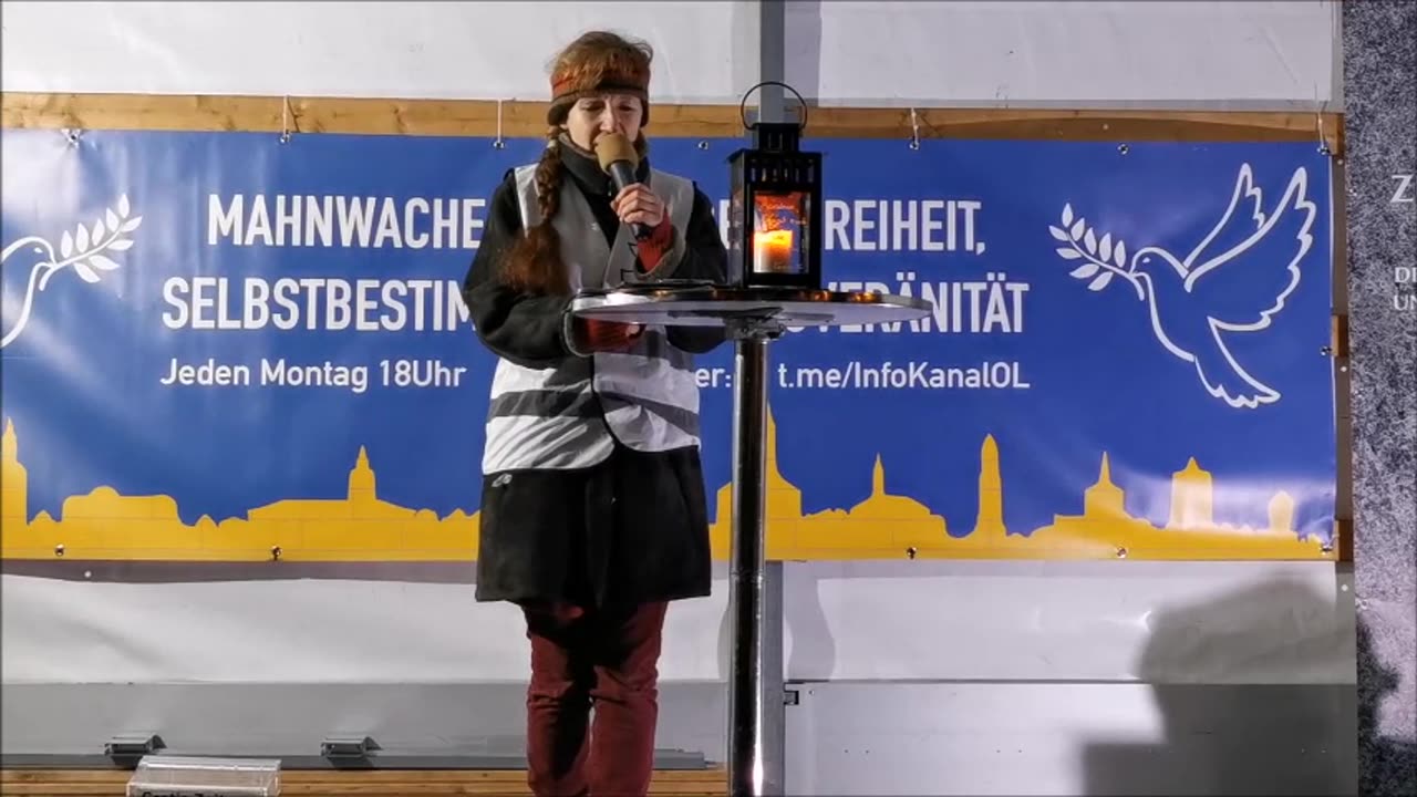 Eröffnung EDGAR, Kleine Andacht KATRIN - BAUTZEN, Kornmarkt, 01 01 2024, 152. MAHNWACHE 🕊