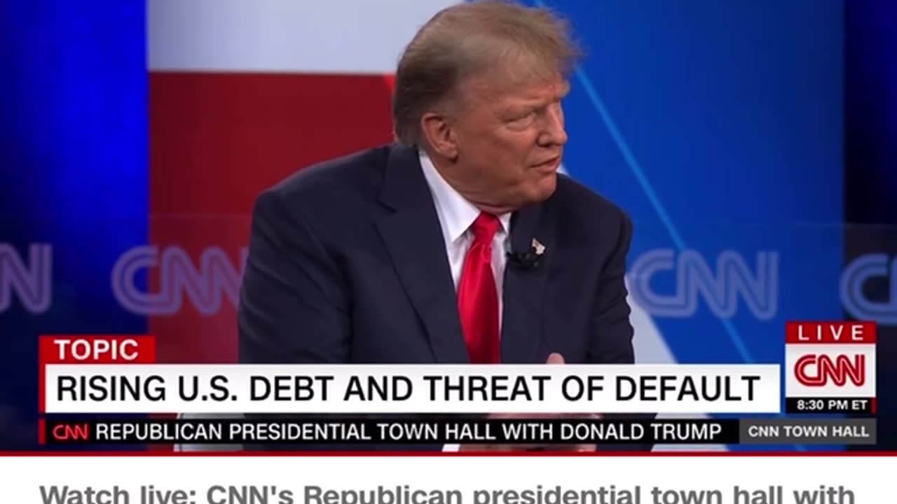 Trump Answers Questions On Debt, Roe V Wade and Gun Rights