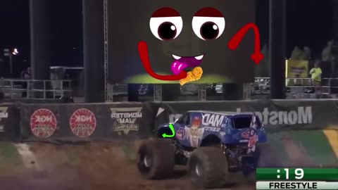 MONSTER TRUCK FUNNY DODDLE FAILS!!