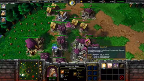 WARCRAFT 3 - TOWER DEFENSE AND ZEPPELIN MICRO VS BEAR PUSH