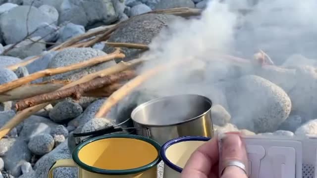 There's nothing better than a hot cup of coffee in nature ☕️