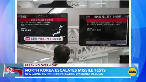 North Korean missile launches trigger evacuation warnings in Japan l GMA