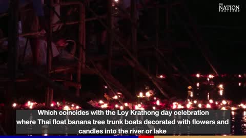 Floating lanterns released in the sky to celebrate 'Festival of Lights' in Thailand _ The Nation