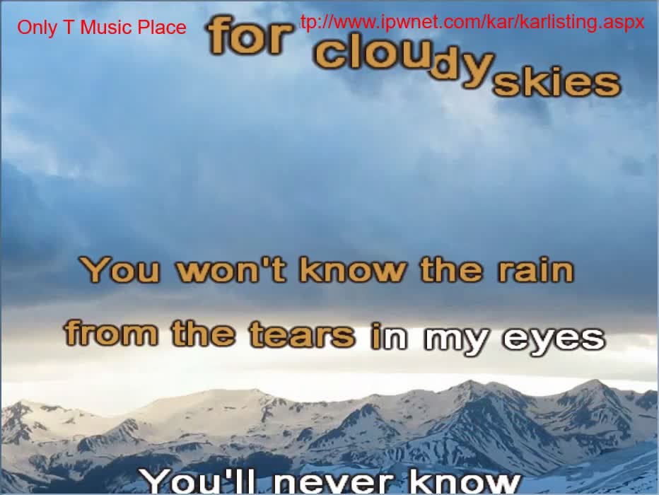 A Ha - Crying In The Rain (Karaoke)