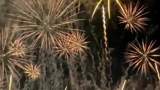 Those who see the fireworks will have good luck.