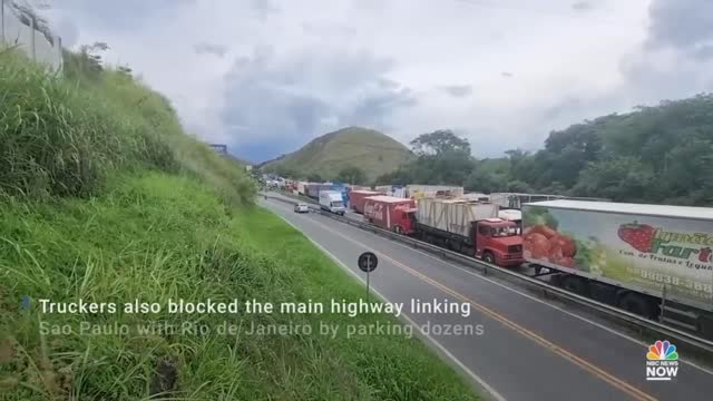 Brazilian Truckers Create Multiple Blockades In Support Of Bolsonaro