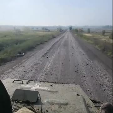 MTLB avoids Russian artillery