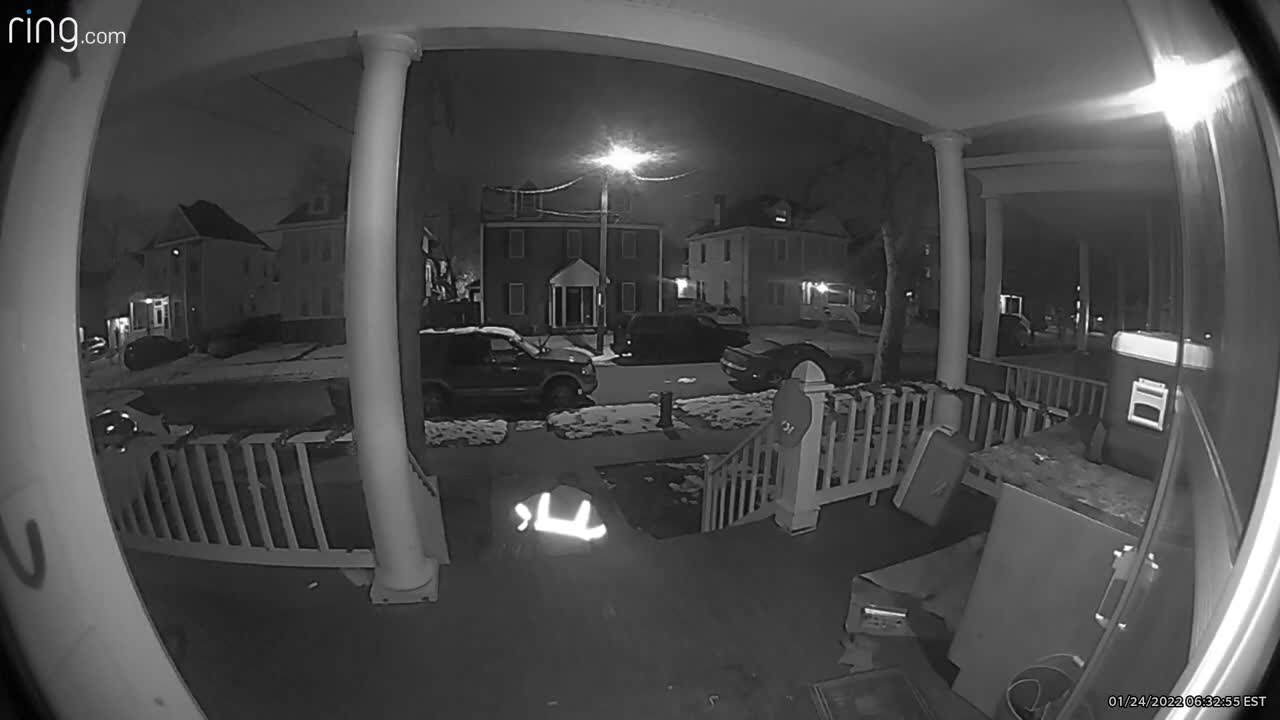 Was Leaving for Work but the Snow on the Front Steps Caused Him to Slip