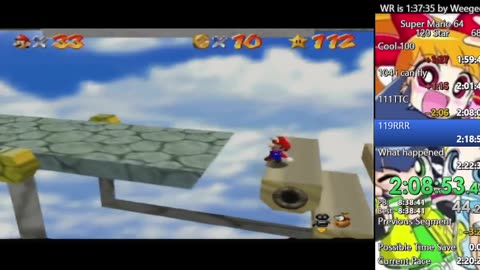 Super Mario 64 100% 120star Speedrun no reset #20