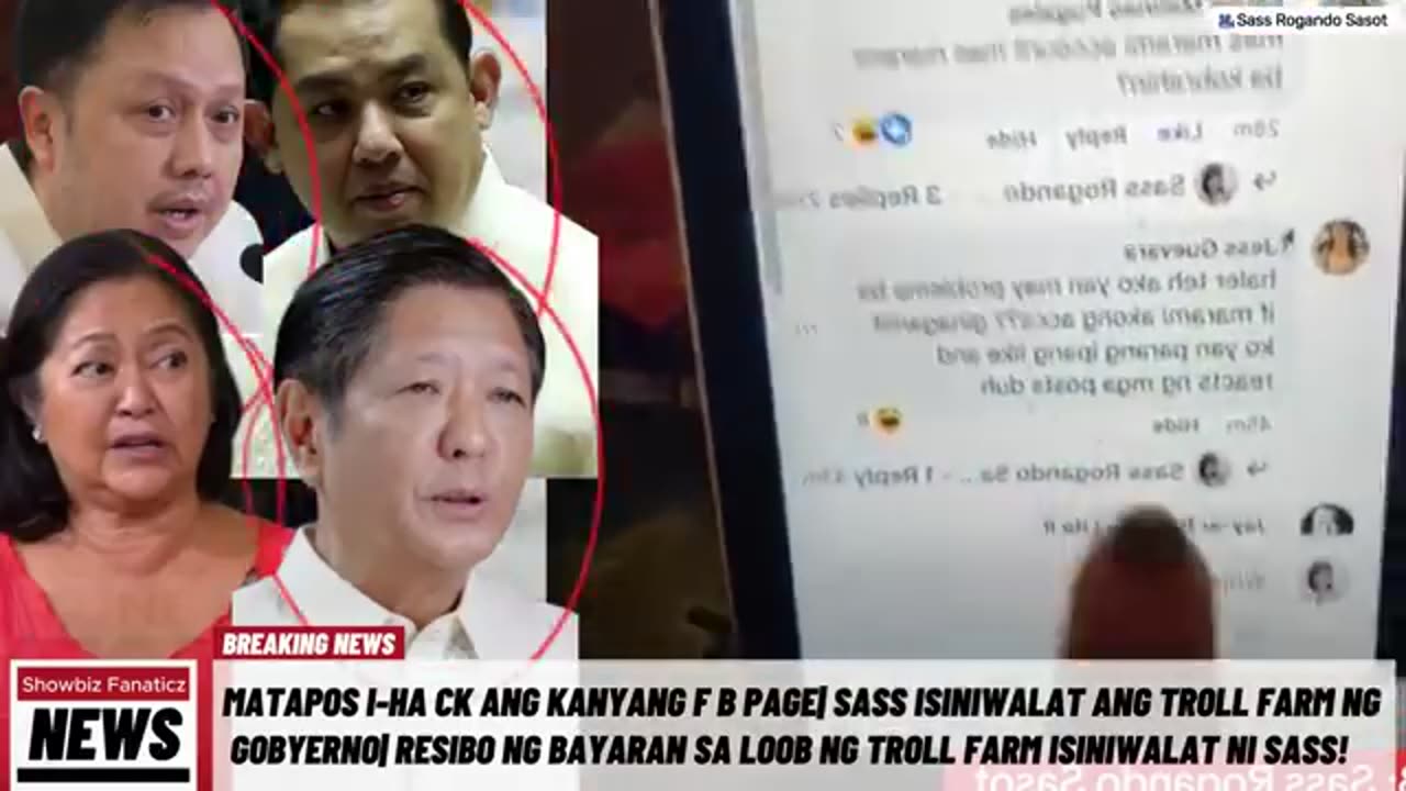 Matapos IPA-HACK ang FB PAGE| SASS BINULGAR ang TR0LL FARM ng GOBYERNO| RESIBO ng BAYARAN, BISTADO!?