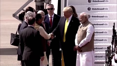 Donald Trump come is IND and met Indian president