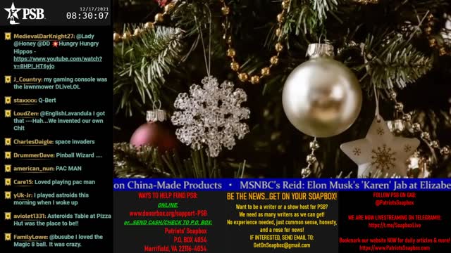 2021-12-17 07:00 EST - Patriots Soapbox AM: with LadyRWB , MykelJaye & DD