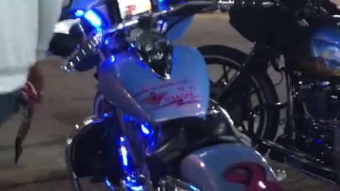 Eminem blasting on chopper. Daytona Bike Week 2023