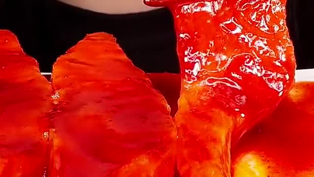 Spicy Fire Sauce Salmon Sashimi #zoeyasmr #zoeymukbang #bigbites #mukbang #asmr #food #먹방 #틱톡푸드 #fir