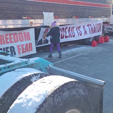 Here's the violence Trudeau was warning about! Freedom Protest - Ottawa Feb.13