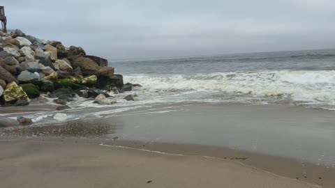 Relaxing Foggy Beach Break