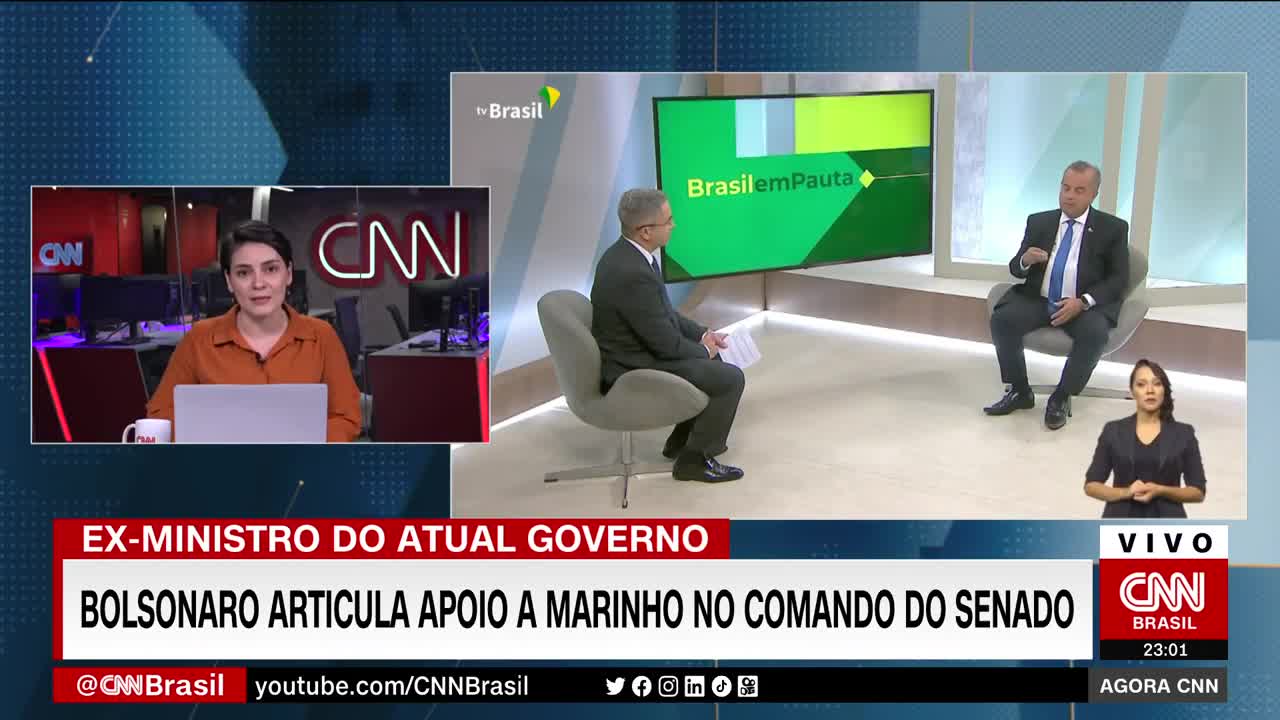 Bolsonaro articula apoio a Marinho no comando do Senado | AGORA CNN