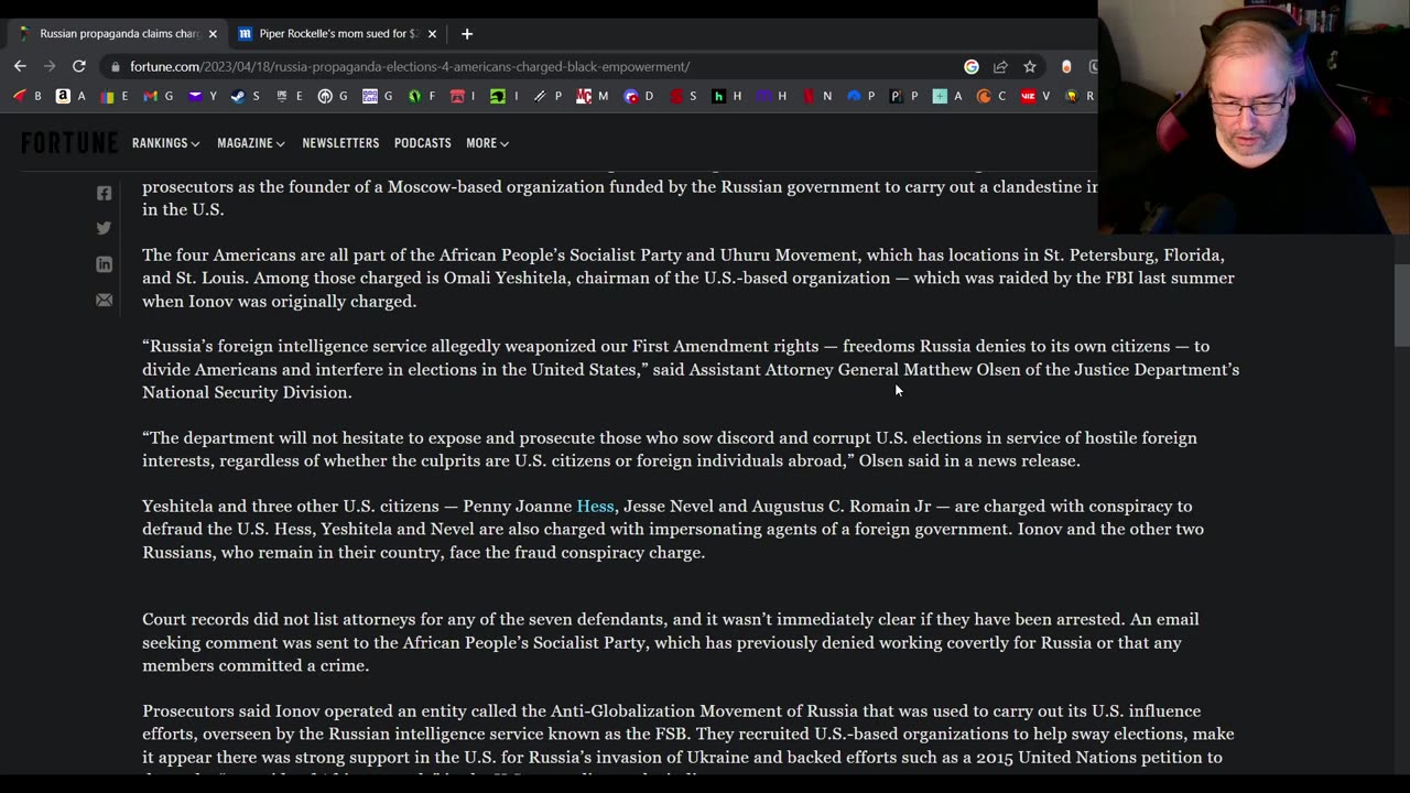 US black socialists are targeted by their own government