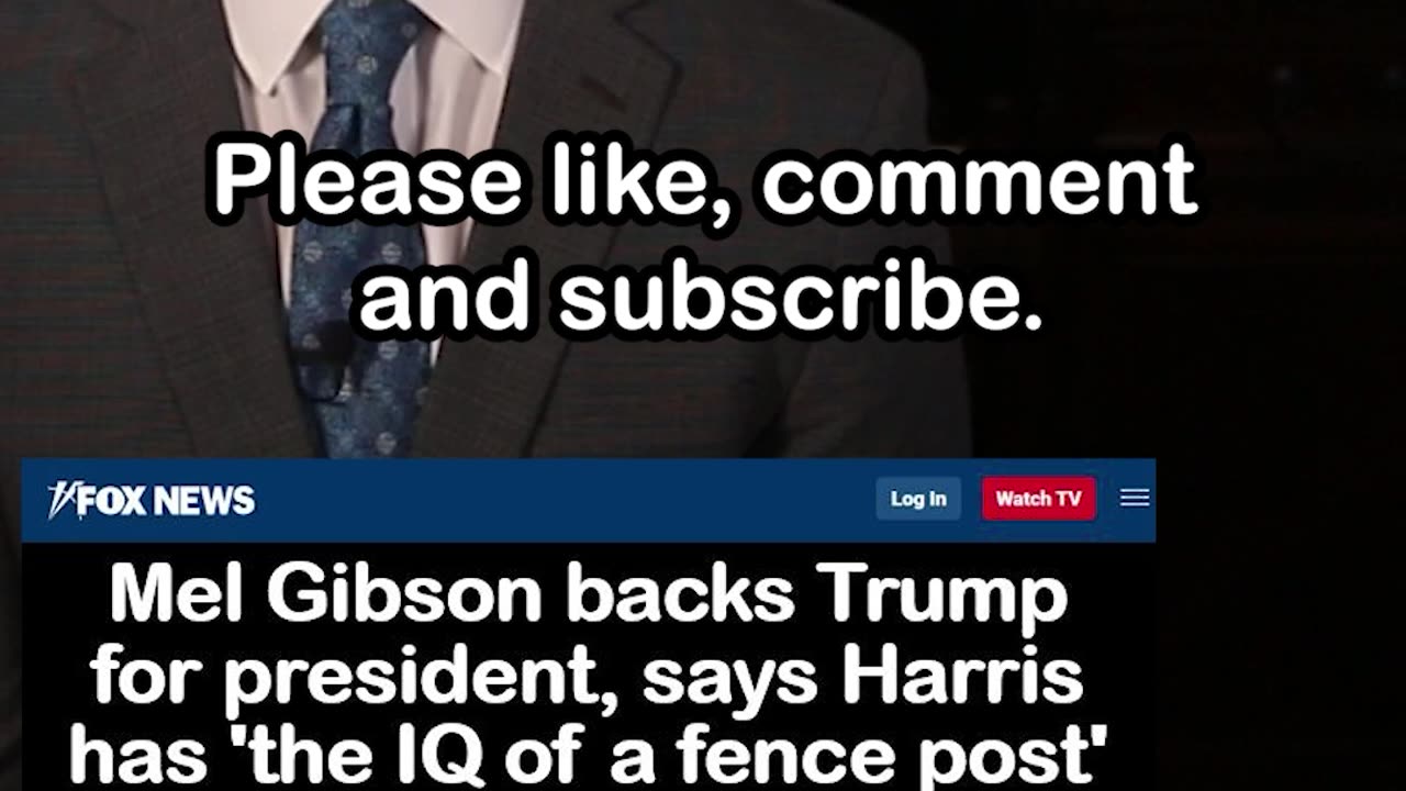 Mel Gibson's Epic Diss on Kamala, Backs Trump for President