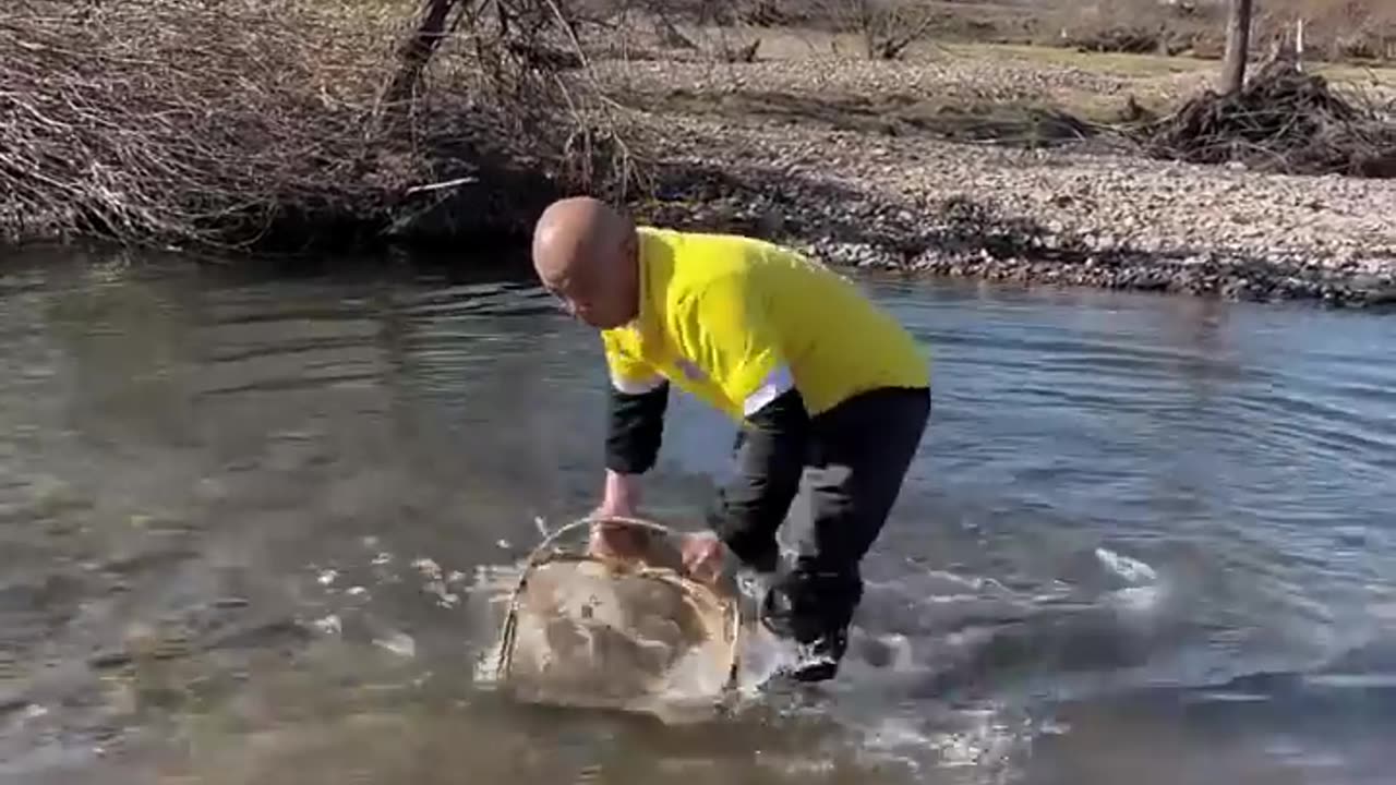 New Primitive Technology FISH TRAP With Fishing KR #shorT