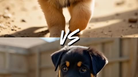 Puppy vs. Puppy: The Cutest Showdown! 🐶❤️ #puppies #dog #cuteanimals