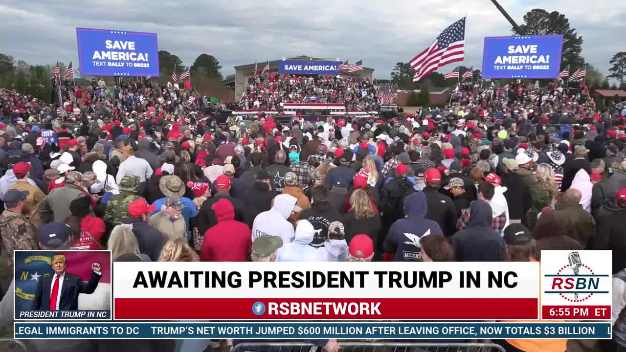 President Donald Trump Rally In Selma ,N C.4/9/2022.