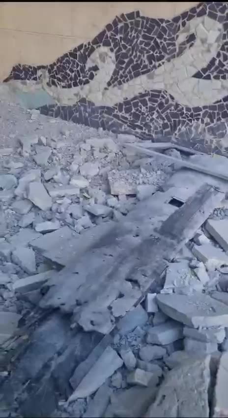 Damage from attack in Eilat, Israel