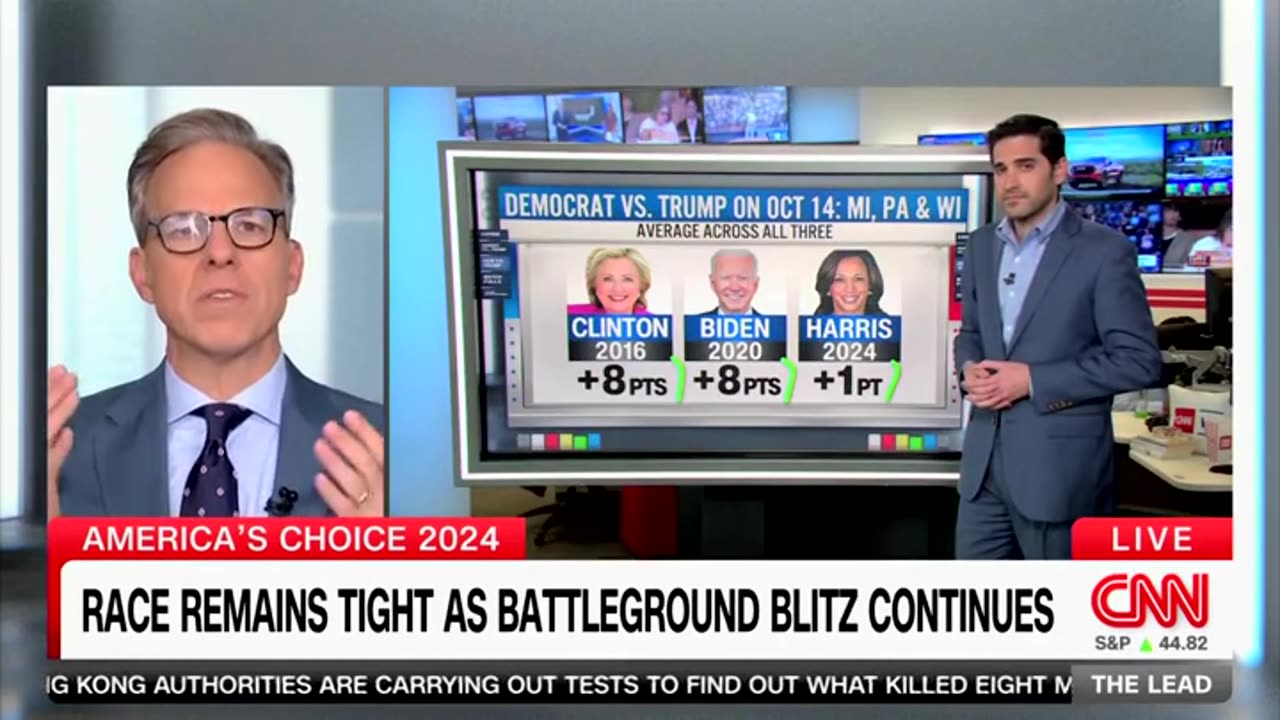 CNN's Harry Enten Says Harris' Numbers Are Lower Than Clinton, Biden