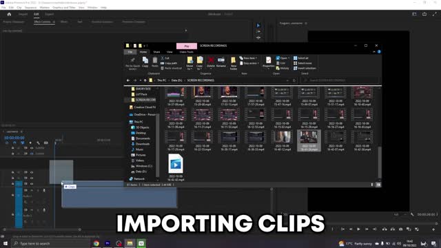 IMPORTING CLIPS