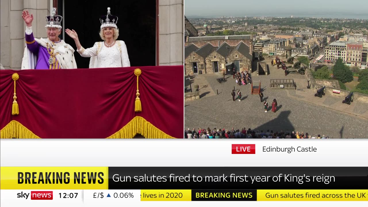 King Charles III: Gun salutes have been fired across the UK to mark the first year of reign