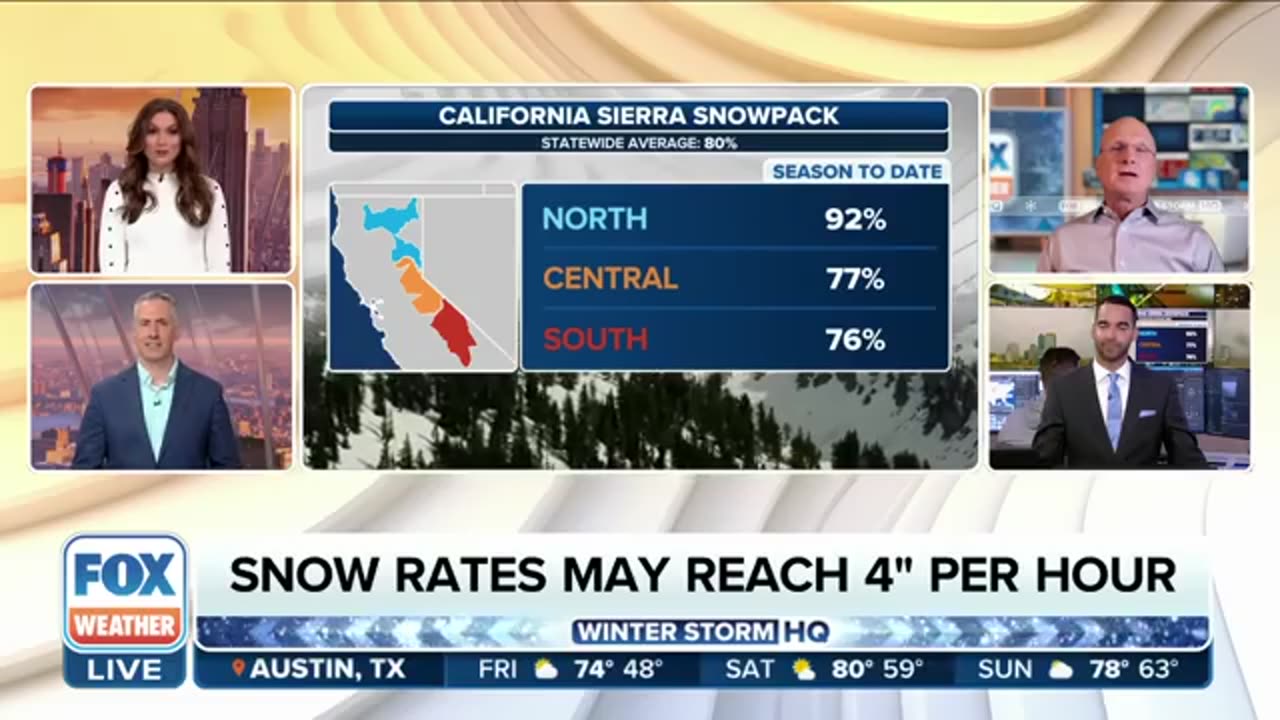 Combination Of Heavy Snow_ Strong Winds To Make Travel Impossible In California Mountains