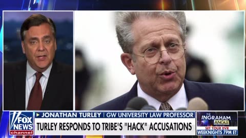 Jonathan Turley responds to Tribe’s “hack“ accusations