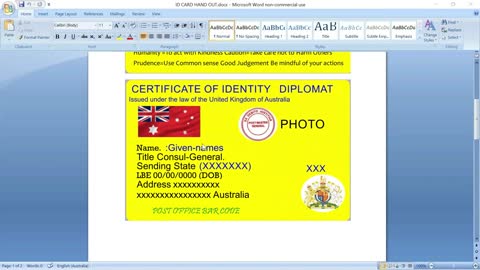 Your ID Iam not a Person