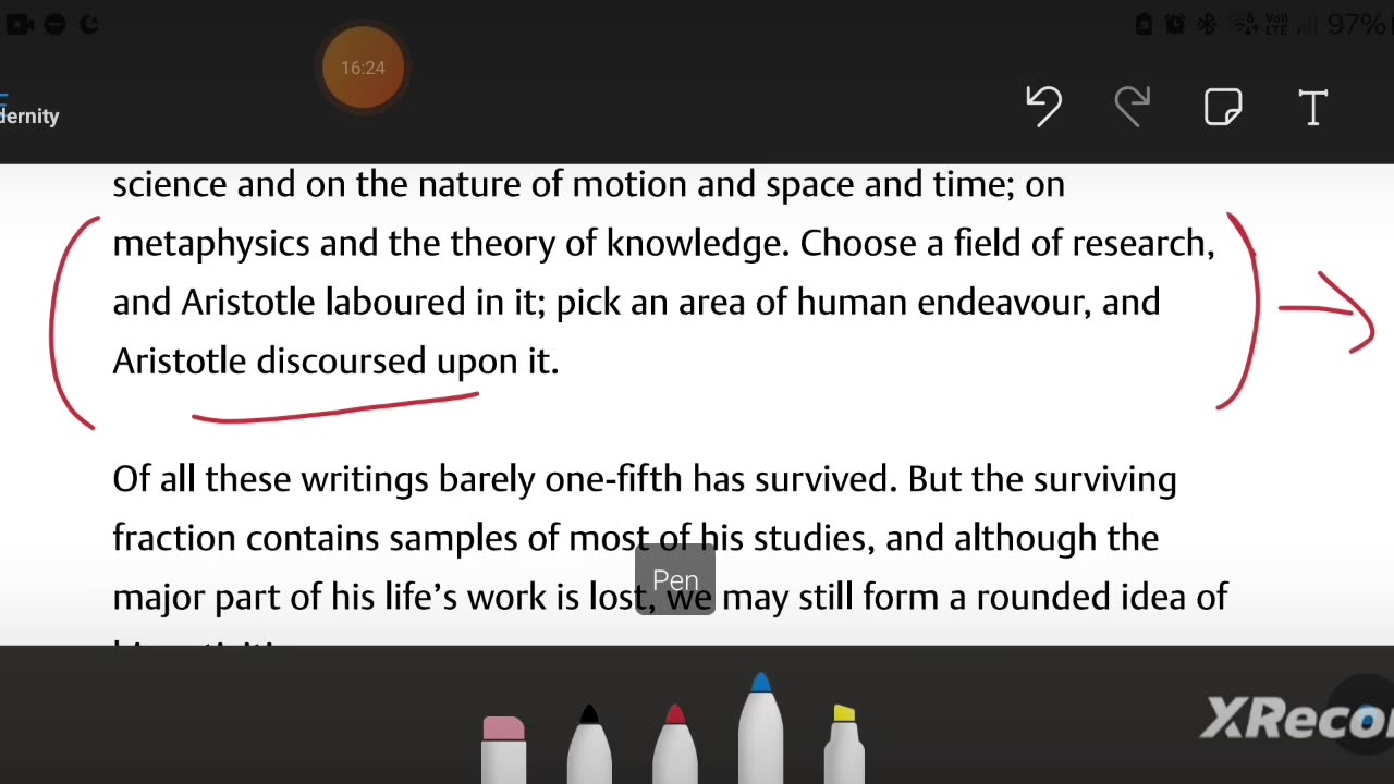 Aristotle & the breadth of his contributions, his genius & comparison with later scholarship