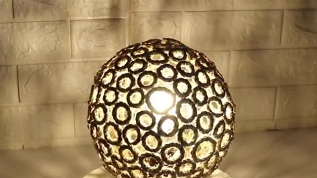10 Jute craft lamp with balloons-Home made