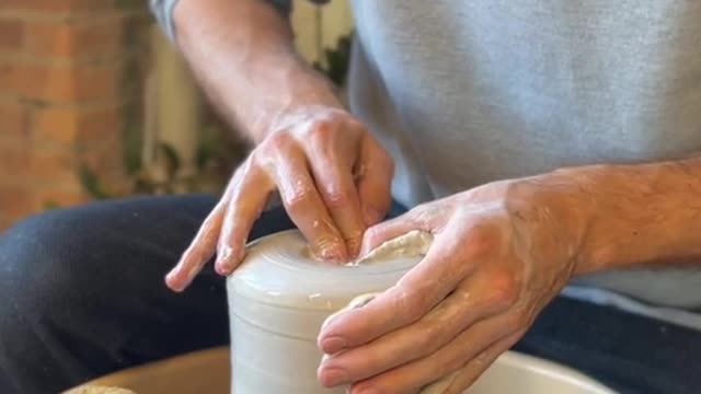 I can’t believe this kinda worked #pottery #asmr #satisfying