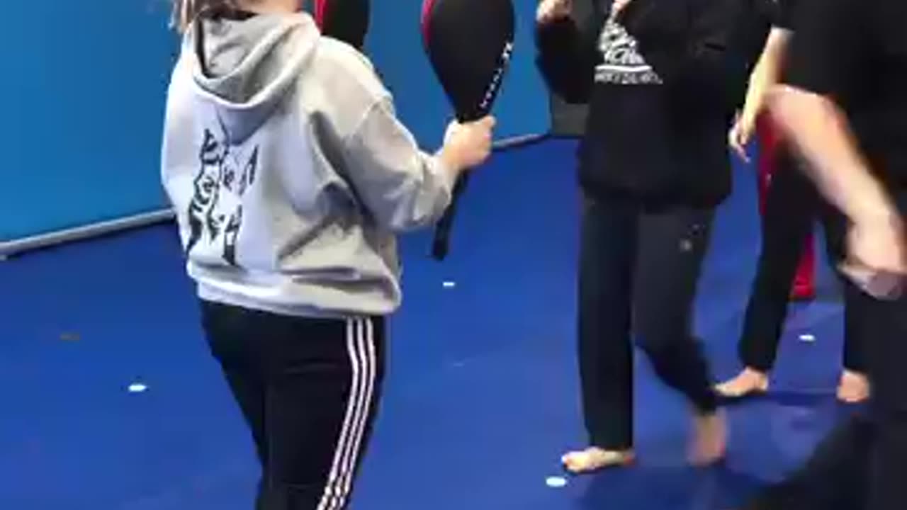 Practicing Spinning Heel Kick