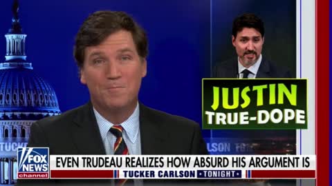 Tucker Carlson roasts Justin Trudeau