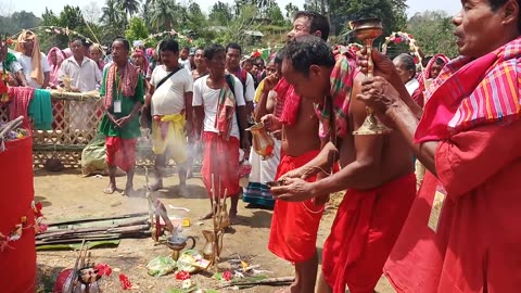 During Puja Baba Garia 🙏 Joy Baba Garia 🙏 JAMATIA HODA